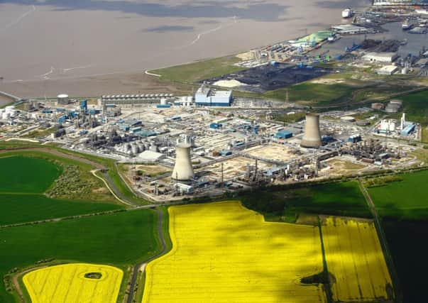 An aerial view of Saltend Chemicals Park