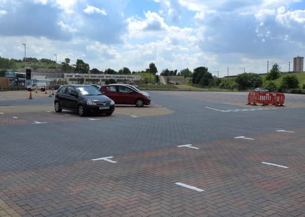 The Elland Road park-and-ride site following its opening today.