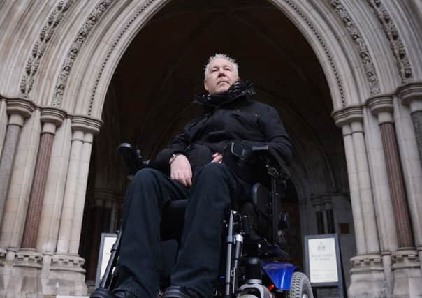 Paul Lamb outside at the High Court in London