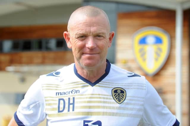 Leeds United head coach David Hockaday at Thorpe Arch for the first day of pre-season training.