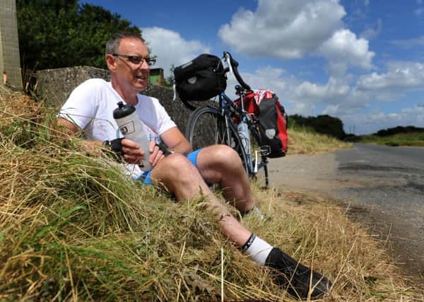 Long distance cyclist Tony Ives. Picture by Bruce Rollinson
