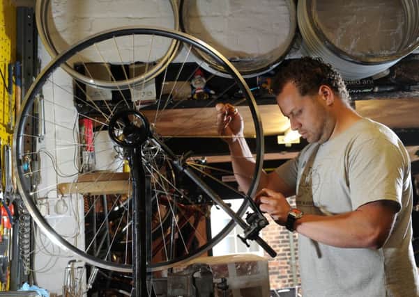 Dylan Thomas, who is spearheading a handbuilt bike revival in York.