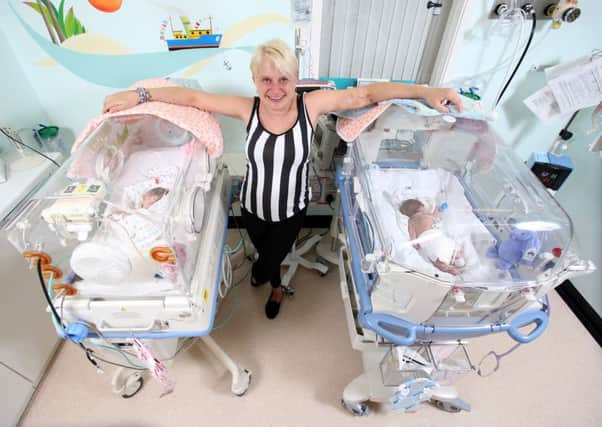 Sarah Pearce from Rotherham who has had twin babies Harper and Henley. Picture: Ross Parry Agency