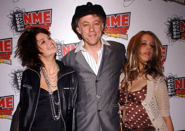 Bob Geldof with daughters Pixie (left) and Peaches.