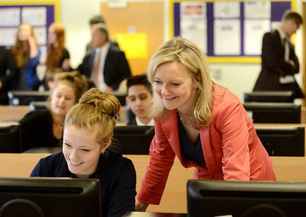 Education minister Liz Truss visits Outwood Grange Academy