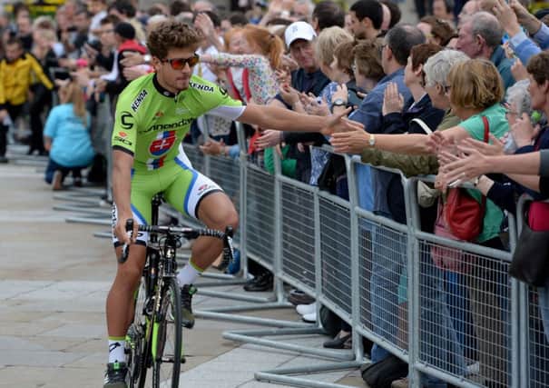 World Tour team Cannondale's Peter Sagan during the team presentation at the Leeds Arena.
