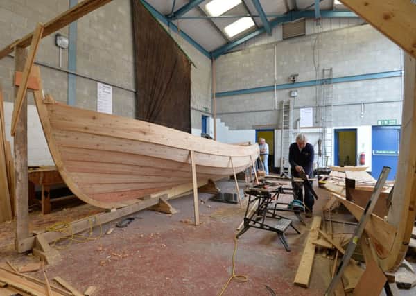 A new 26ft long coble is taking shape in Bridlington.
