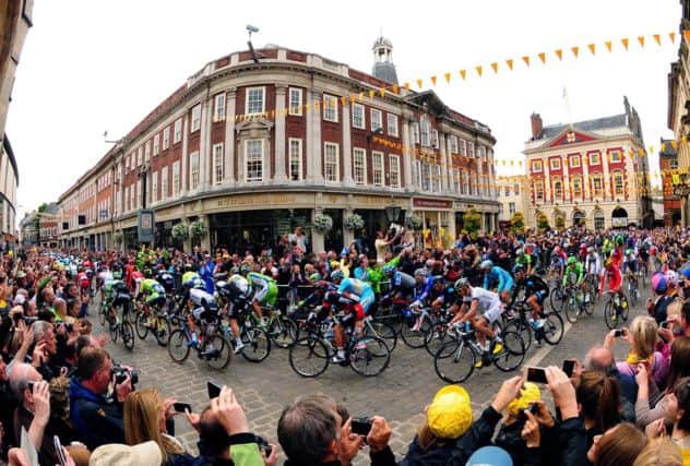 The 2014 Tour De France navigates its way through York