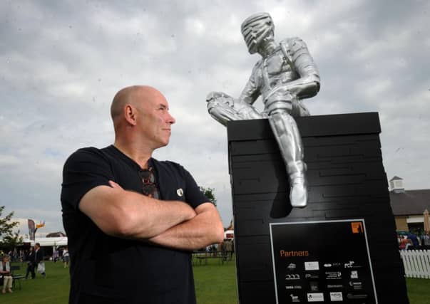 Steve Mehdi with his Yorkshire Man Of Steel