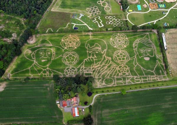 The York Maze, this year featuring Sir Geoffrey Boycott, Jeremy Clarkson and Brian Blessed.