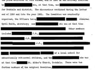 A heavily redacted report on Cyril Smith compiled in 1970 by a detective superintendent for Lancashire's chief constable has been released.