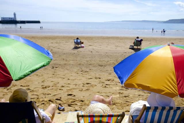 Sun worshippers in Bradford, Scarborough and Leeds.