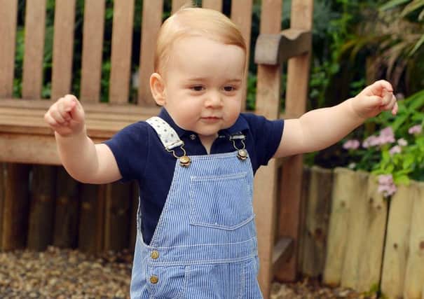 Prince George during a visit to the Sensational Butterflies exhibition at the Natural History Museum, London.