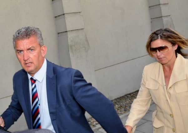 Paul Whiteley and Claire Hughes at an earlier court hearing in Scarborough. Picture: Dobson Agency