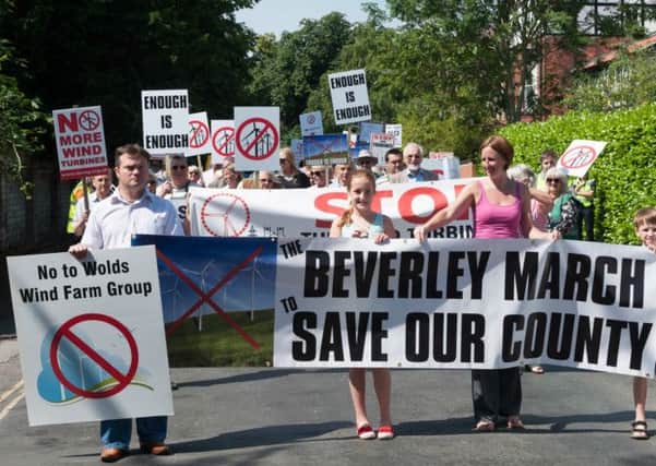 Beverley March against Wind Turbines