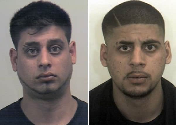 Shamraze Khan (left) and Kasim Ahmed have been found guilty for their part in the  pizza delivery driver Thavisha Lakindu Peiris