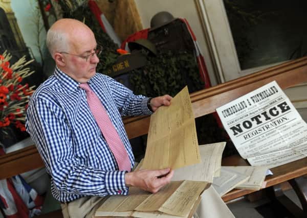 Chris Ridgway, curator at Castle Howard, looks at some of the documents  from the estate's archive from WW1