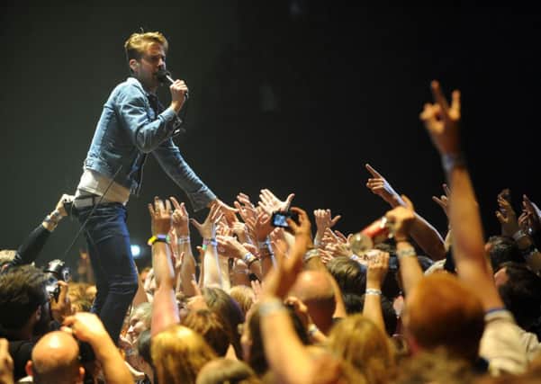 Kaiser Chiefs on stage at Leeds First Direct Arena