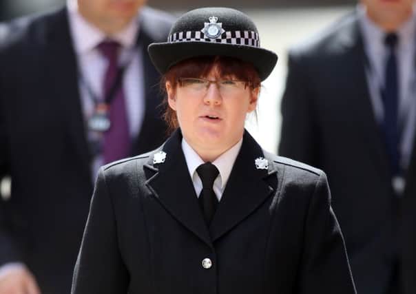 PC Suzanne Hudson arriving at Leeds Crown Court. Picture: Ross Parry Agency