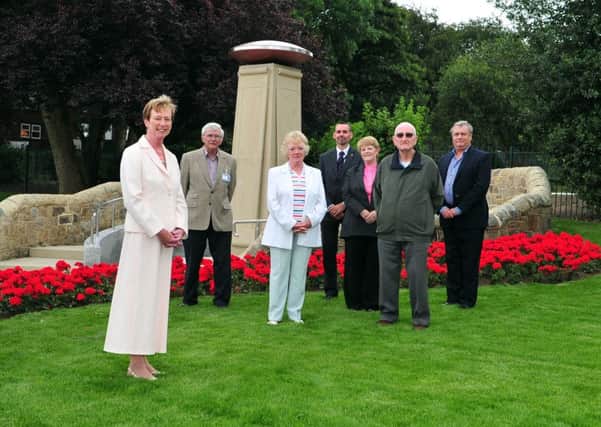 Caroline Gruen, president of the Bramley War Memorial commitee with members Coun Ted Hanley, Norah Gibson, Jim Harrison, Frances Barker, John Luckett and John Barker