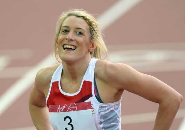 England's Jessica Taylor wins bronze in the heptathlon