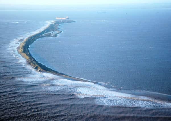 Spurn Point after the tidal surge