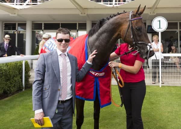 David Griffiths, trainer of Take Cover who won the Betfred King George Stakes during at Glorious Goodwood.