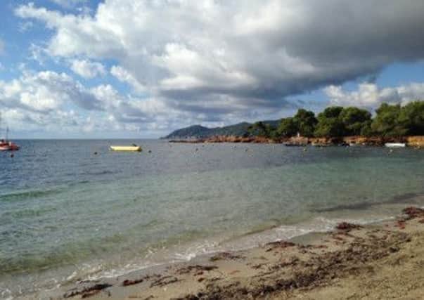 Away from the madding crowds of Ibiza town, the island boasts a number of deserted beaches like this one at Cala Pada