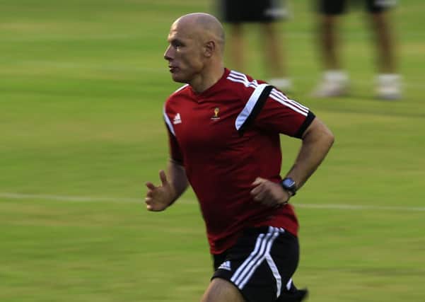 Howard Webb during a referees' training session in Rio de Janeiro ahead of this year's World Cup