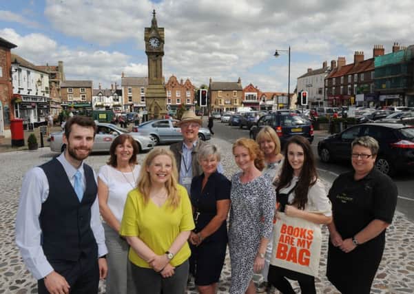 Members of Thirsk Business Association in the Market Place