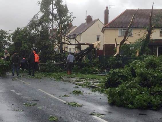 Hopewell Road in Hull yesterday