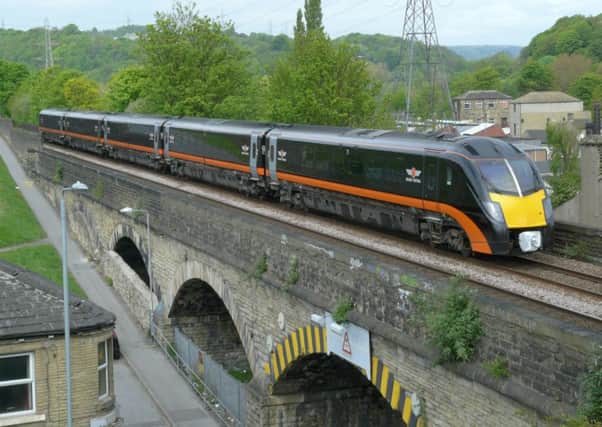A Grand Central West Riding service leaving Brighouse