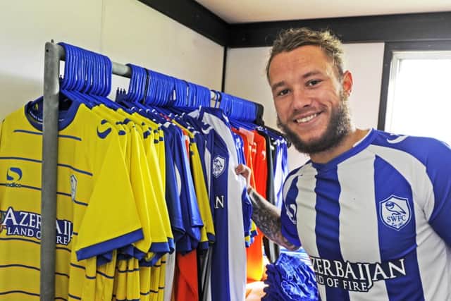 Sheffield Wednesday signing Stevie May pictured yesterday at the clubs Middlewood Road training ground (Picture: Steve Ellis).