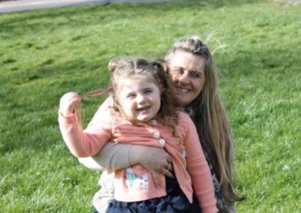 Three year old heart patient Imogen Tankard with her mum Vicky