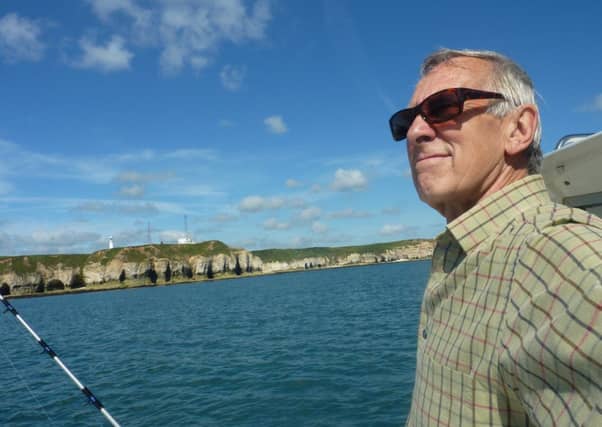 Stewart Calligan fishing off the East Coast in Bridlington Bay.