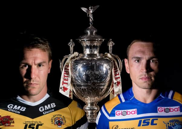 Castleford Tigers captain Michael Shenton and Leeds Rhinos captain Kevin Sinfield go head-to-head in the Tetley's Challenge Cup Final which will take place at Wembley Stadium on Saturday.