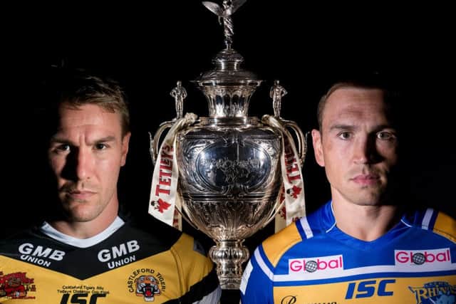 Castleford Tigers captain Michael Shenton and Leeds Rhinos captain Kevin Sinfield go head-to-head in the Tetley's Challenge Cup Final which will take place at Wembley Stadium on Saturday.