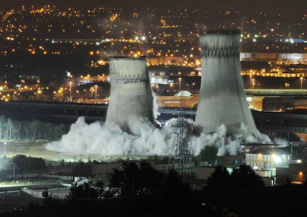 The Tinsley cooling towers.