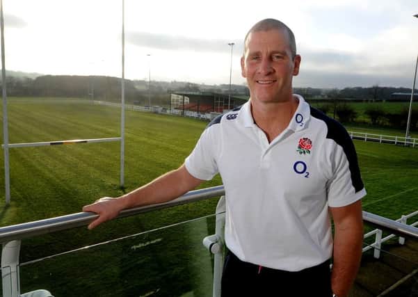 Stuart Lancaster, who has taken England up to train at his nearby West Park Leeds RUFC Rugby Union club, which will host the Canadian team at the 2015 Rugby World Cup.
