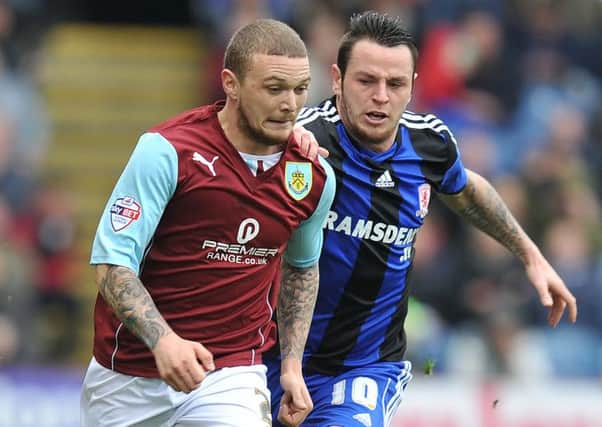 Lee Tomlin, right, led Boro through to the third round with two goals.