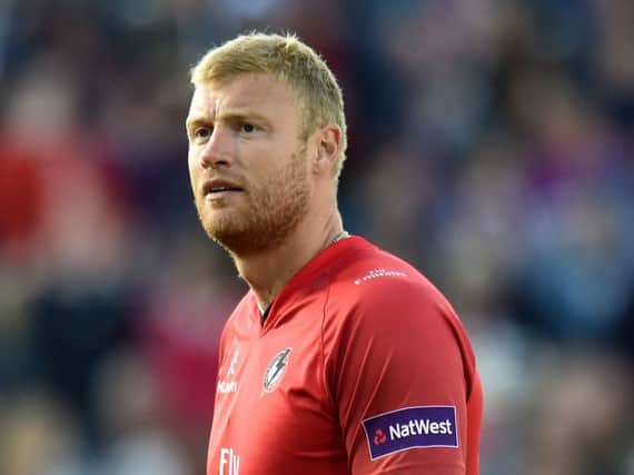Caught out: Andrew Flintoff