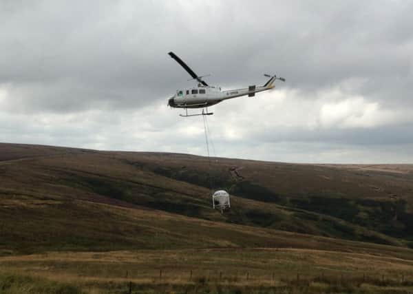 Helicopters took to the skies this week to target areas across the moors above Huddersfield.