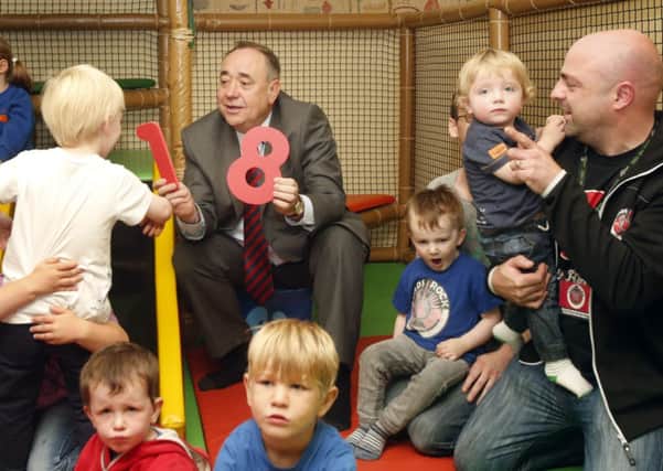 First Minister Alex Salmond visits Time Twisters Indoor Activity Park