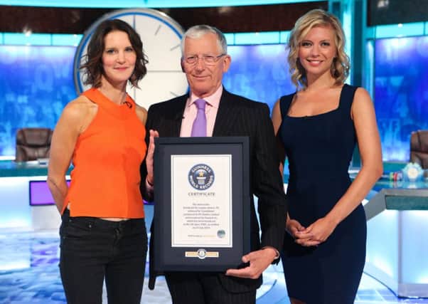 Countdown host Nick Hewer with co-hosts Rachel Riley (right) and Susie Dent