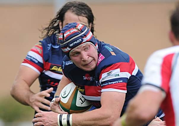 Doncaster Knights' Michael Hills.