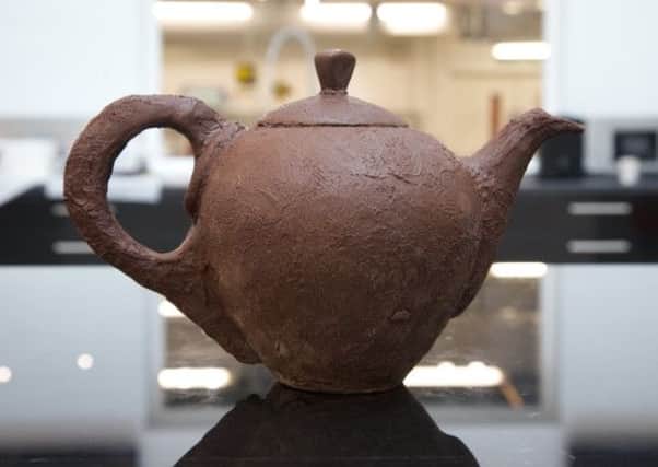 A chocolate teapot developed by master chocolatier John Costello and his team from the Nestle Product Technology Centre in York