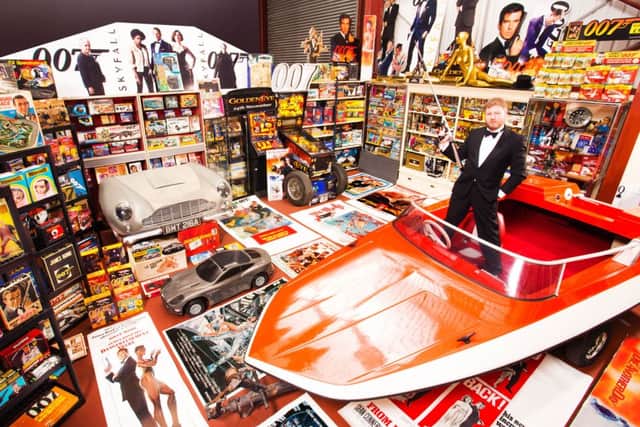 47-year-old Nick Bennett from Leigh in Lancashire who has secured his place in the Guinness World Records 2015 book for owning the Largest Collection James Bond Memorabilia