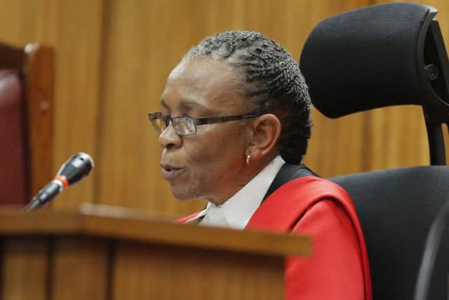 Oscar Pistorius  hears Judge Thokozile Masipa deliver her verdict
