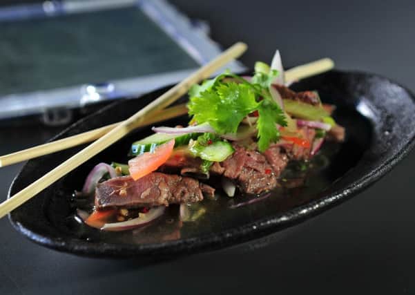 The classic Thai beef salad, Thai beef yum nuea. Picture by Tony Johnson