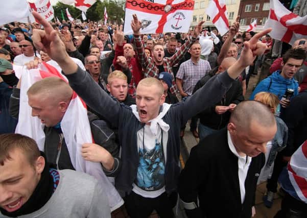 The EDL protest in Rotherham